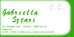 gabriella sztari business card